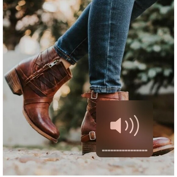 Freebird By Steven Sammi Brown Leather Ankle Boots Size 8 western‎ rodeo cowgirl - Picture 3 of 12